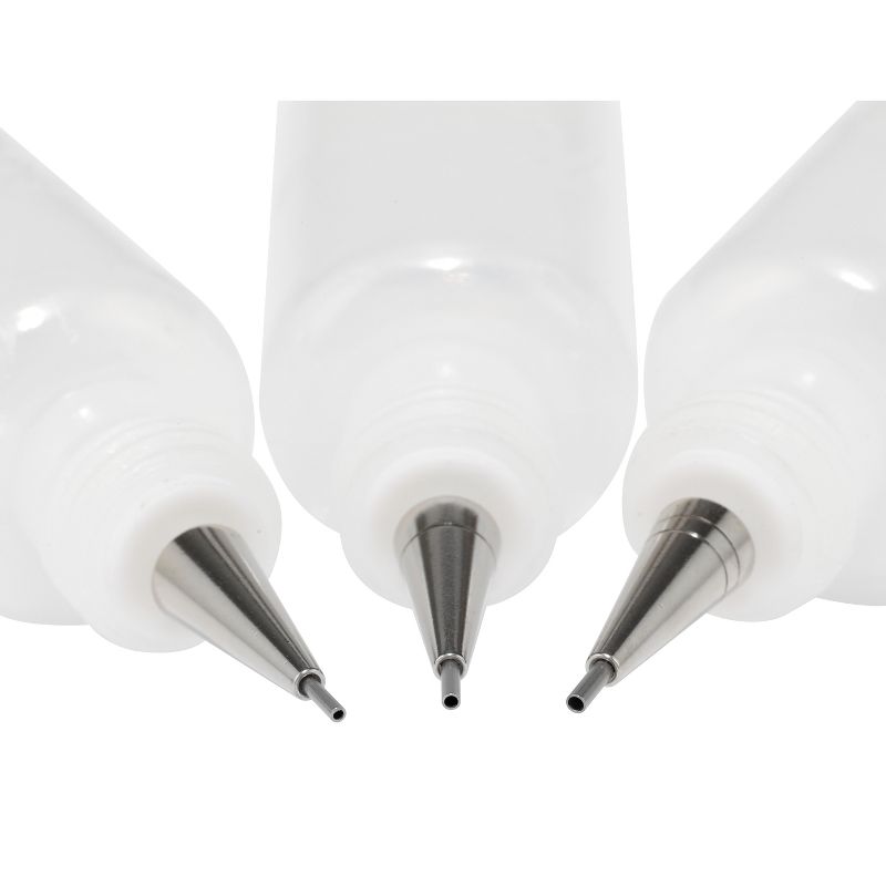 Creative Mark Precision Tip Applicator Bottle - Flo Line Squeeze Bottle with Stainless Steel Tips, for Artist Paint, Fluid Media, Ink, Watercolor,