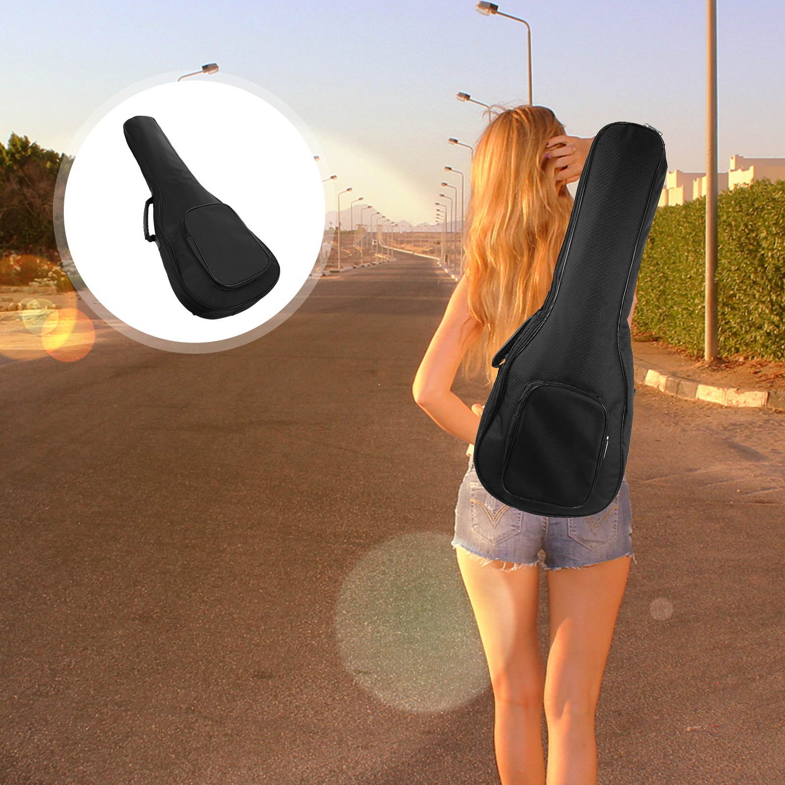 1pc Practical Ukulele Thicken Bag Durable Ukulele Backpack Portable Guitar Bag