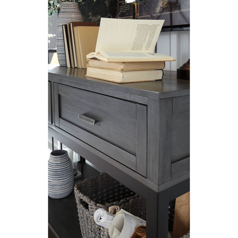 Caitbrook Sofa/Console Table Gray/Black - Signature Design by Ashley