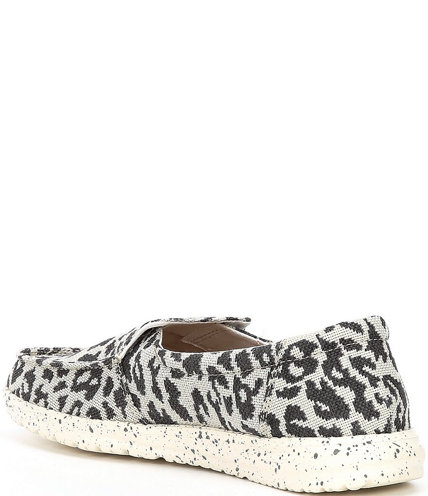Hey Dude Women's Misty Woven Cheetah Print Washable Slip-Ons