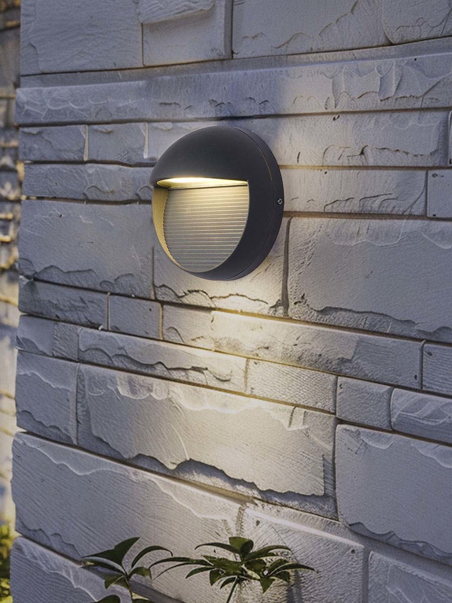 Fos Lighting Warm White & Weatherproof Die-Cast Aluminium Bulkhead Light