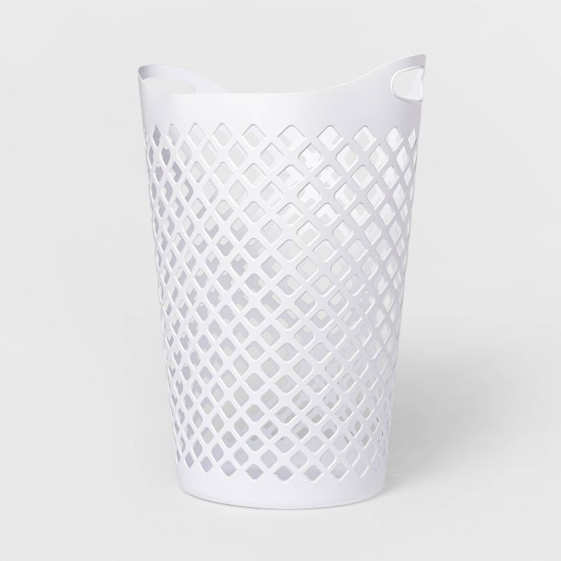 2.2bu Flexible Laundry Hamper White - Room Essentials™