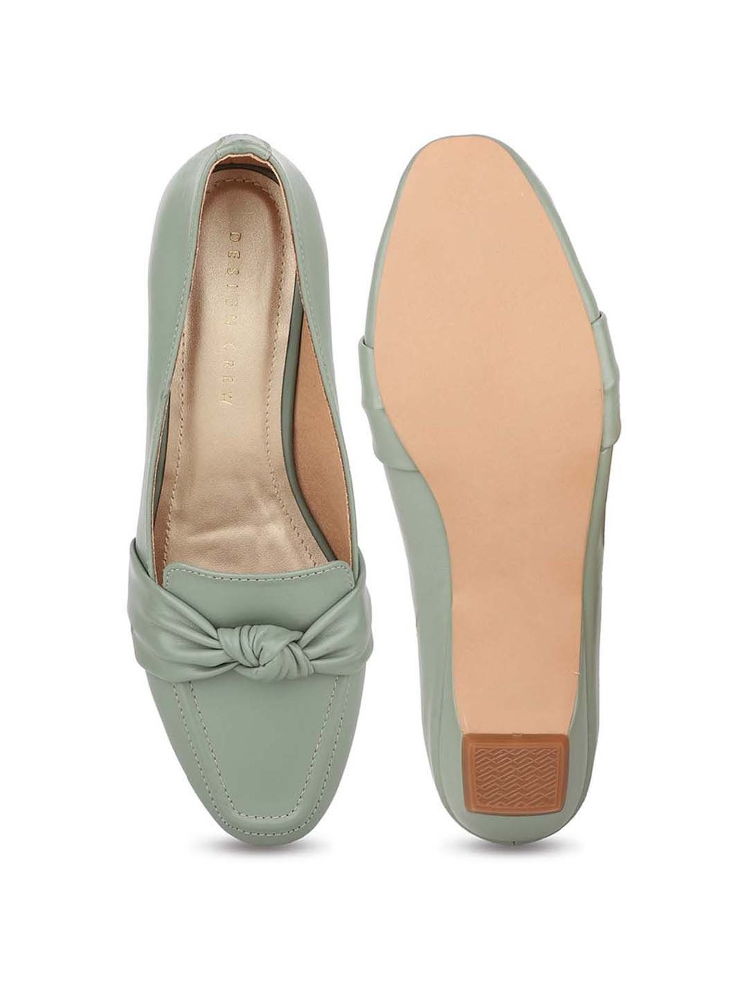 Design Crew Women's Green Casual Loafers