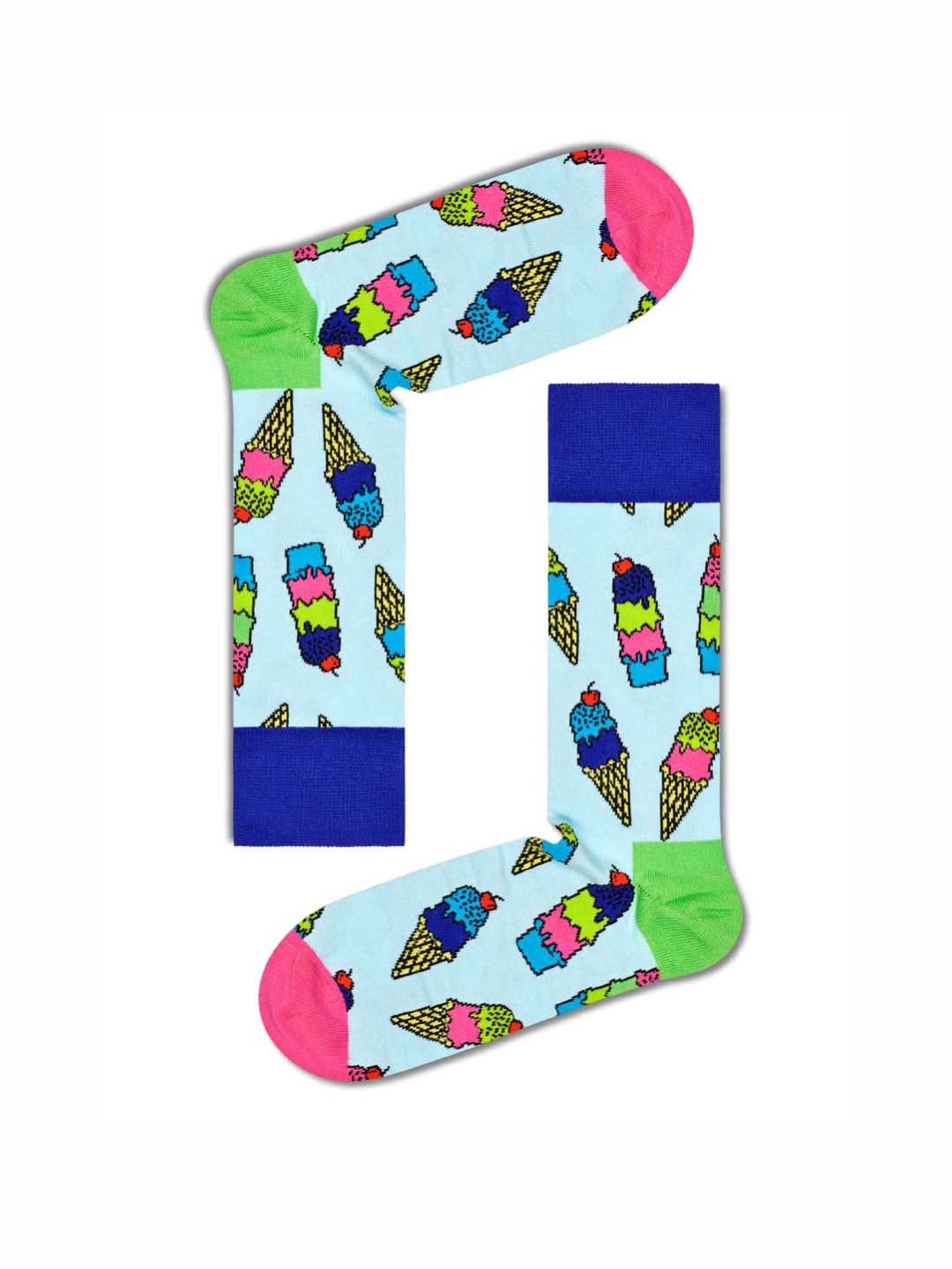 Happy Socks Sunny Day Multicolor Cotton Printed Socks (41-46) - Pack of 2