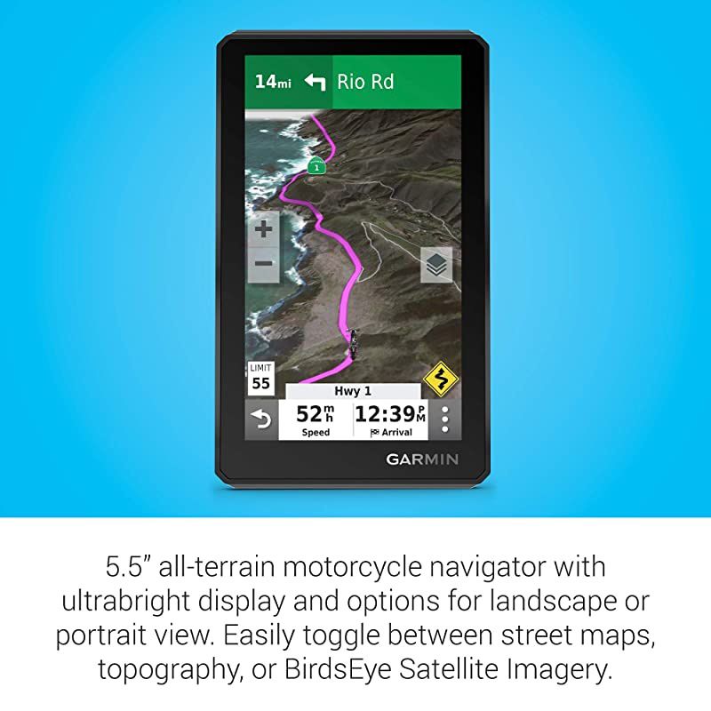 zumo XT, All-Terrain Motorcycle GPS Navigation Device, 5.5-inch Ultrabright and Rain-Resistant Display