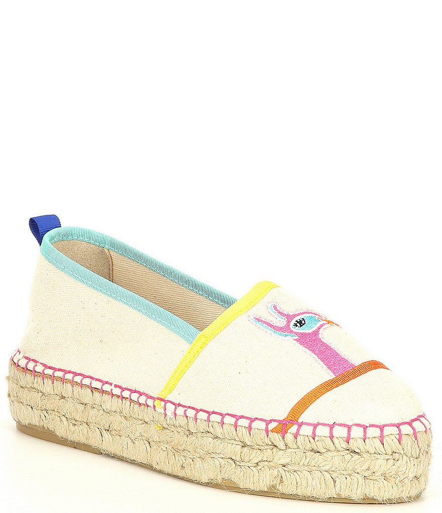 Kurt Geiger London Morella Llama Embroidered Detail Espadrilles
