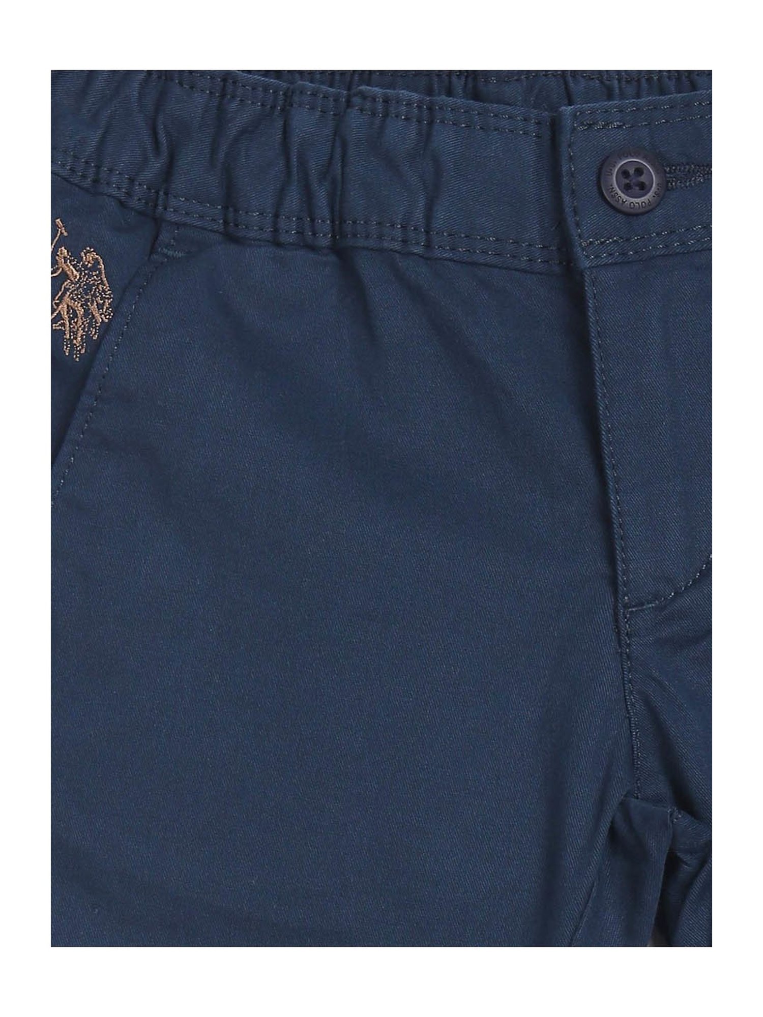U.S. Polo Assn. Boys Navy Solid Trousers