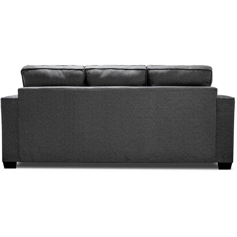 Lincoln Reversible Sectional Charcoal Gray - True Seating