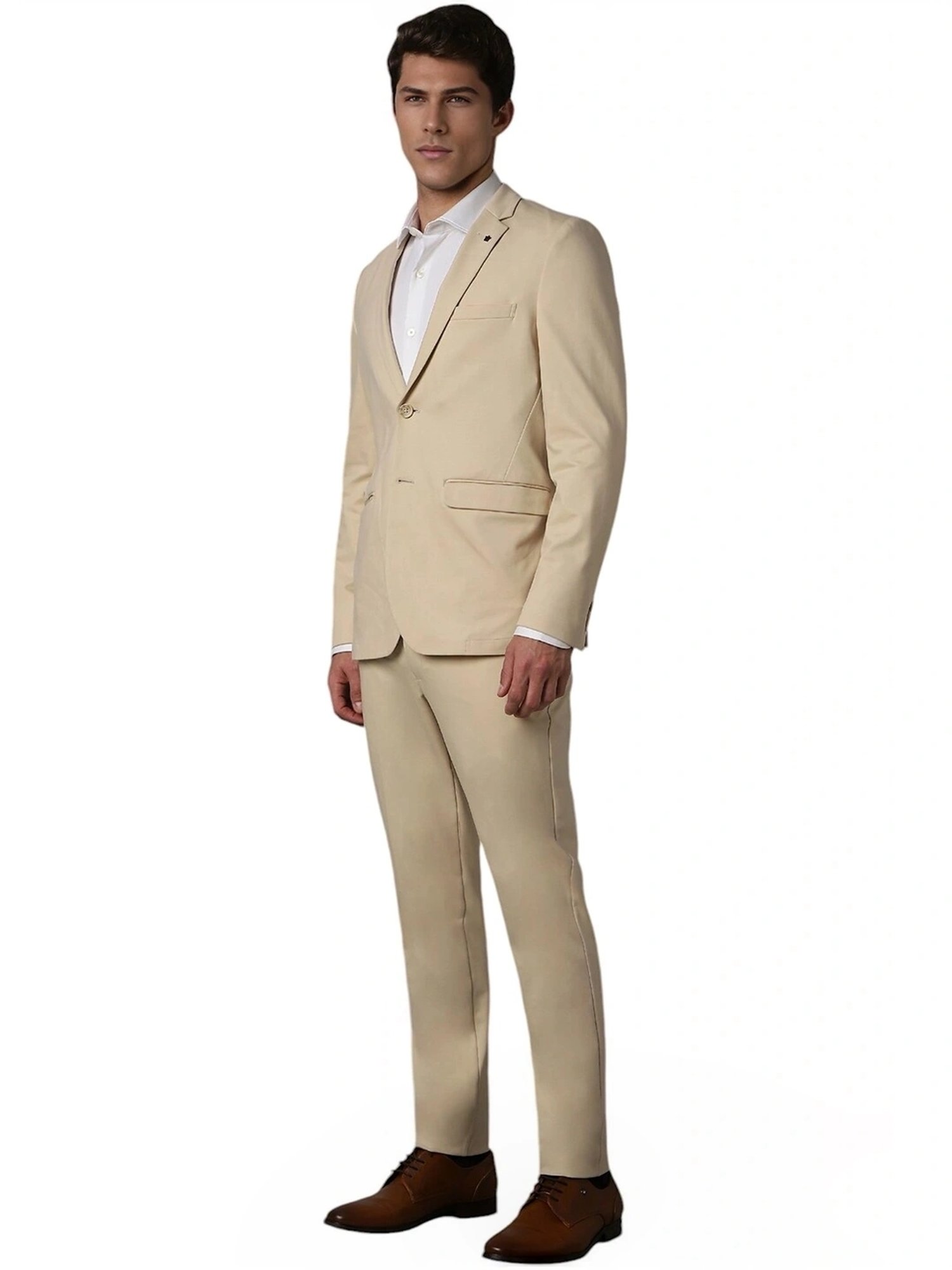 Parx Black Regular Fit Two Piece Suit