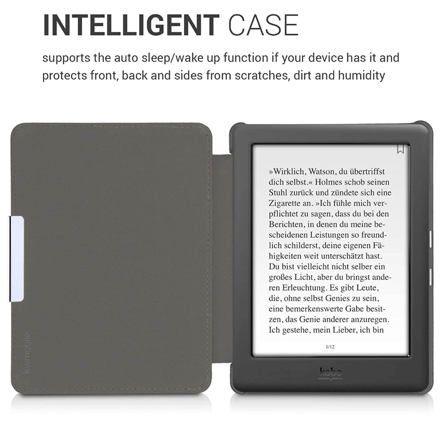 Case Compatible with Kobo Glo HD/Touch 2.0 - PU e-Reader Cover - Cosmic Nature