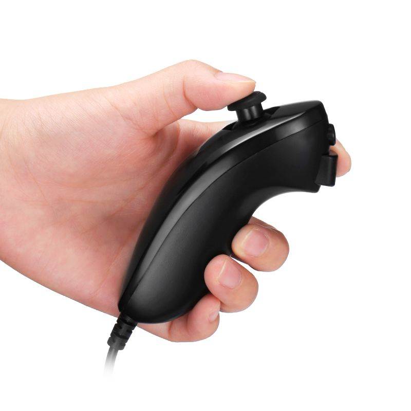 FirstPower Wii Nunchuck Controller,Nunchuck Joystick Gamepad Controller for Wii/Wii U Console (White)