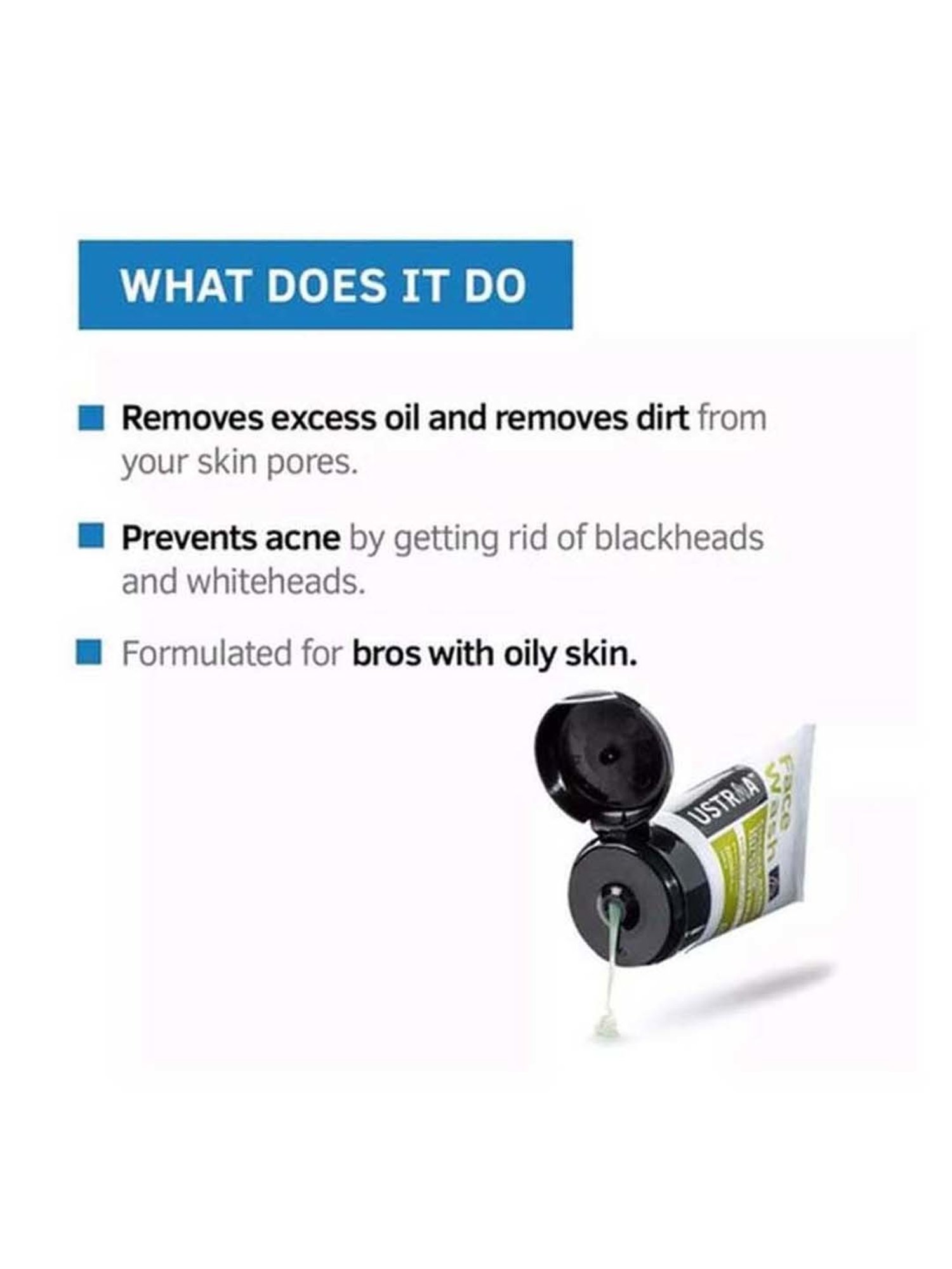 Ustraa Ayurvedic Hair Oil & Face Wash for Oily Skin