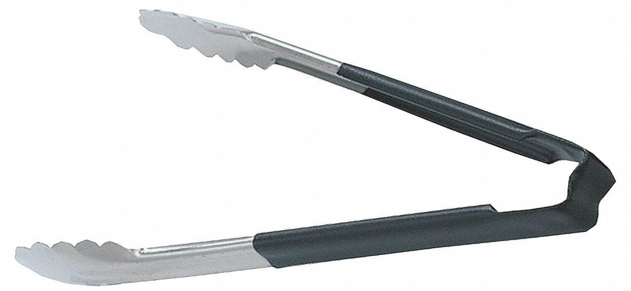 VOLLRATH 4780920 Utility Tong, Blk Handle
