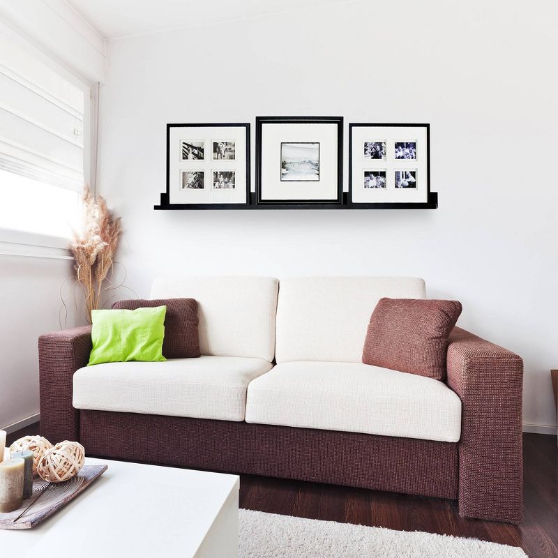 Picture Ledge Decorative Wall Shelf - Black