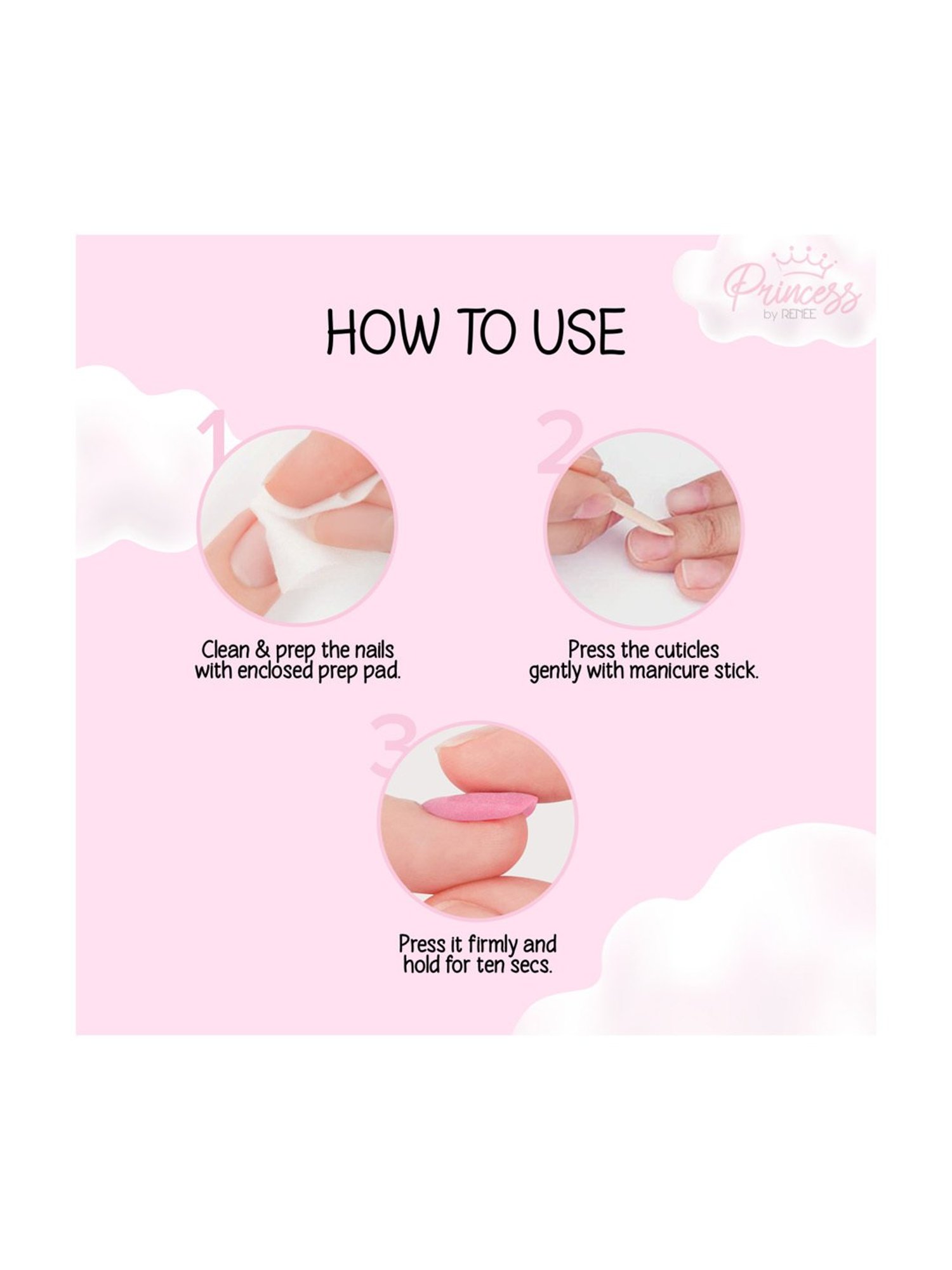 Princess By RENEE Stick On Nails - Rainbow Unicorn