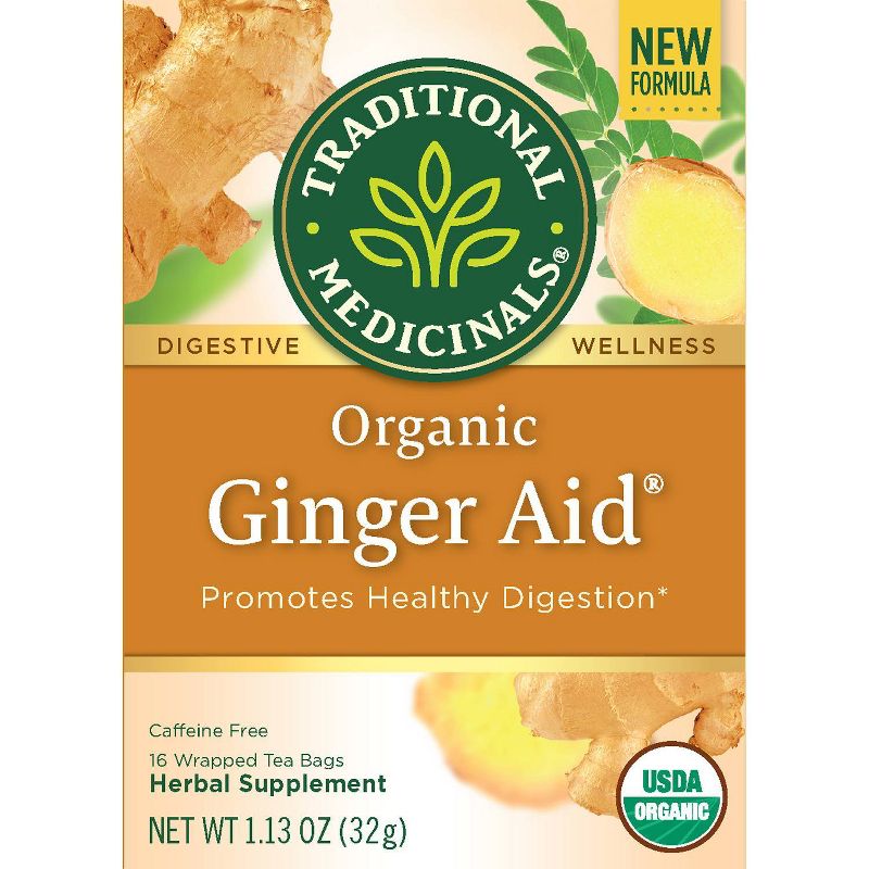 Traditional Medicinals Ginger Aid Tea - 16ct