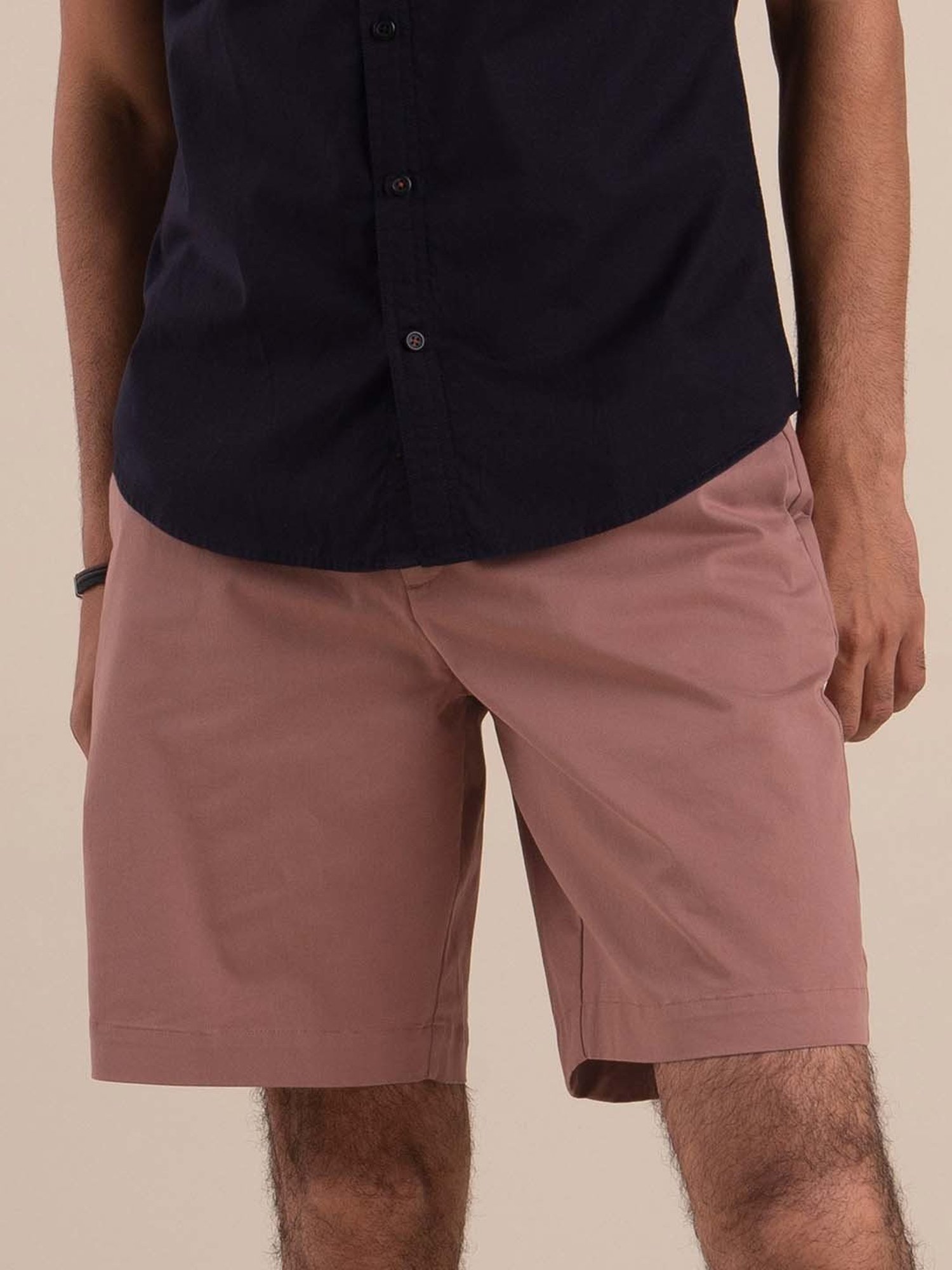 ANDAMEN Pink Regular Fit Shorts