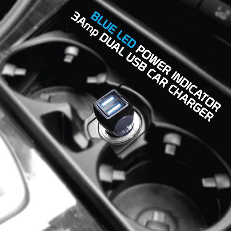 Cellet Fast Charging 15Watt Dual USB Port Car Charger with 4ft Type-C Cable High Powered 3Amp Compatible for Motorola Z3 Play Moto G6 X4 Z2 Force Z2 Play Z Droid Z Force Droid Z Play Droid Z3