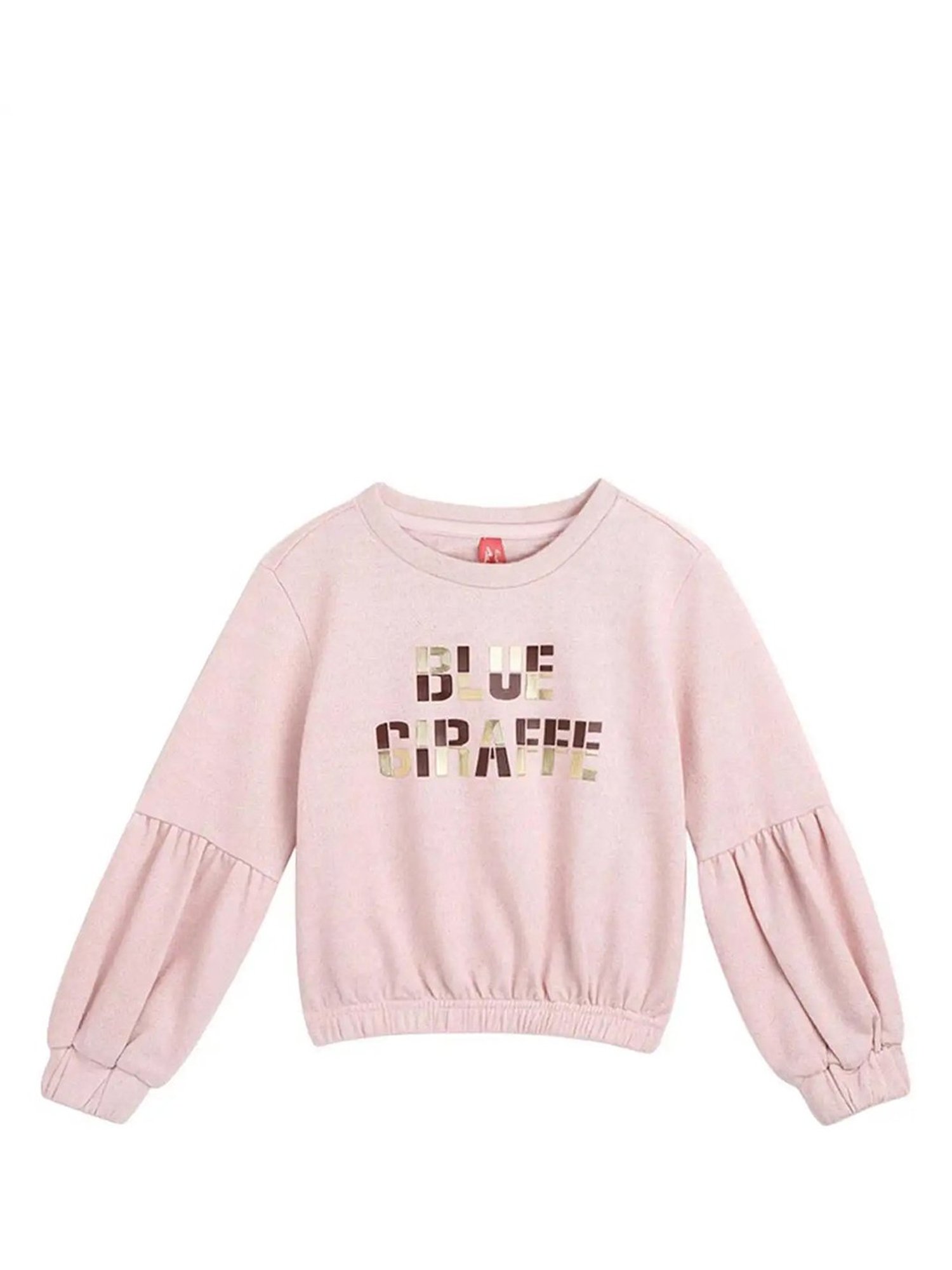 Blue Giraffe Kids Pink Printed  Sweatshirt