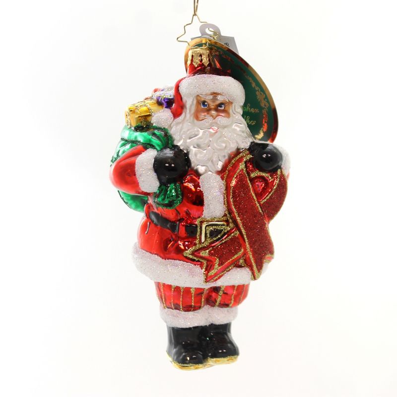 Christopher Radko 5.75" Inspirational Aid Aids Awareness  -  Tree Ornaments