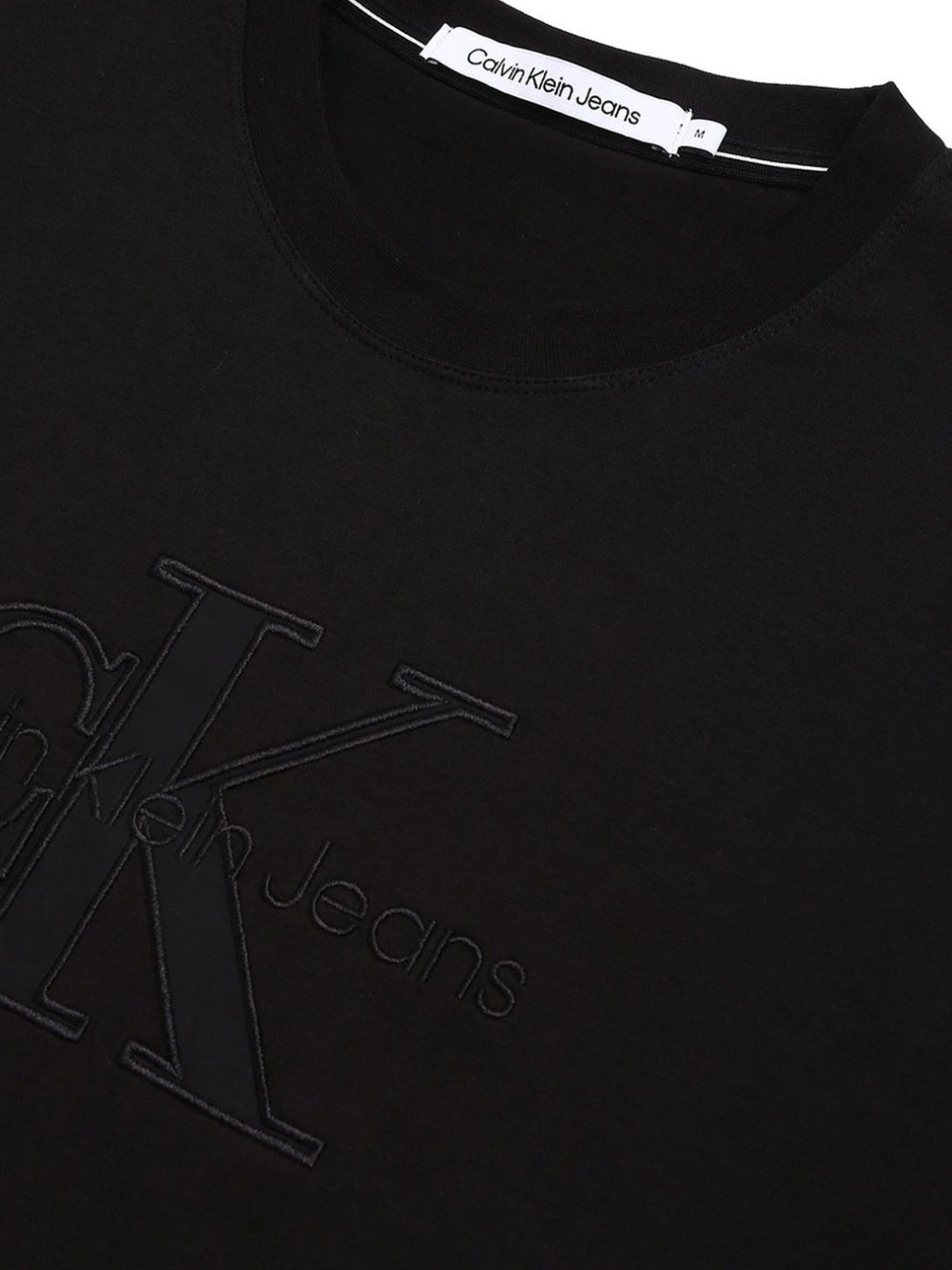 Calvin Klein Black Cotton Regular Fit T-Shirt