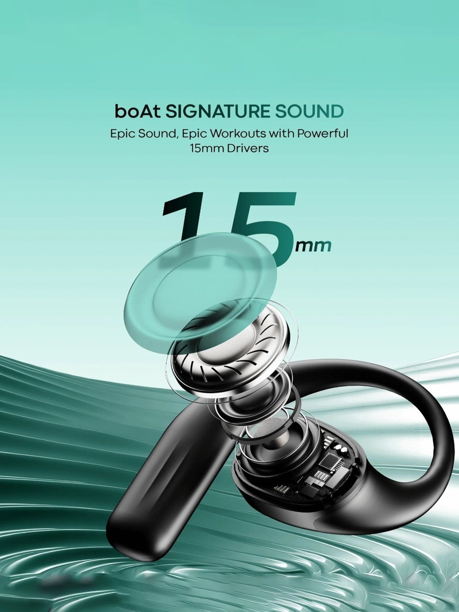 Boat Airdopes ProGear In Ear Bluetooth Earbuds with with 100 Hours Playback (Black)