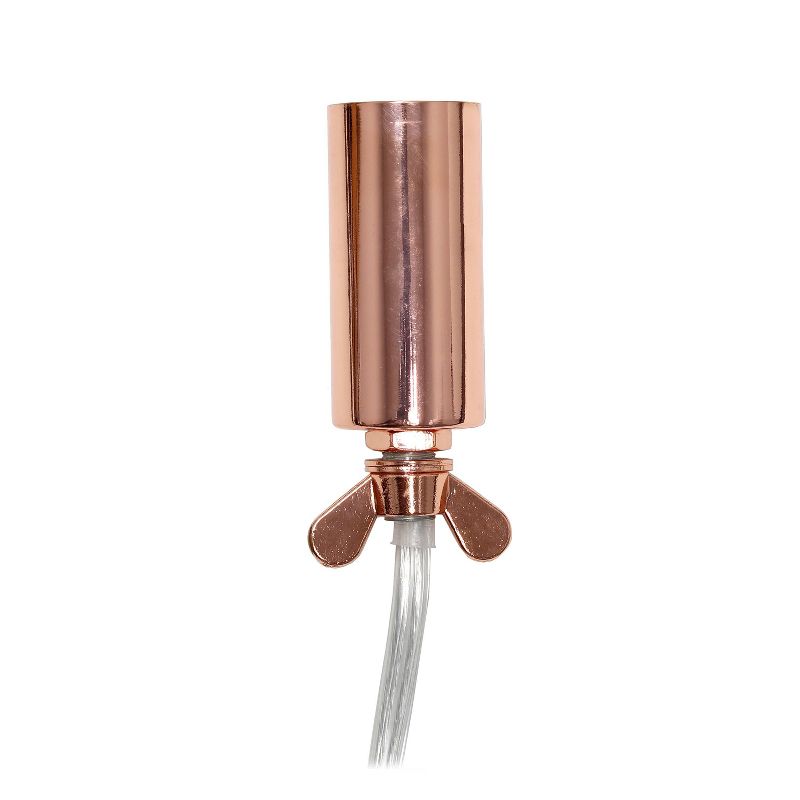 8" Elipse Crystal Ball Sequin Table Lamp Rose Gold - Elegant Designs