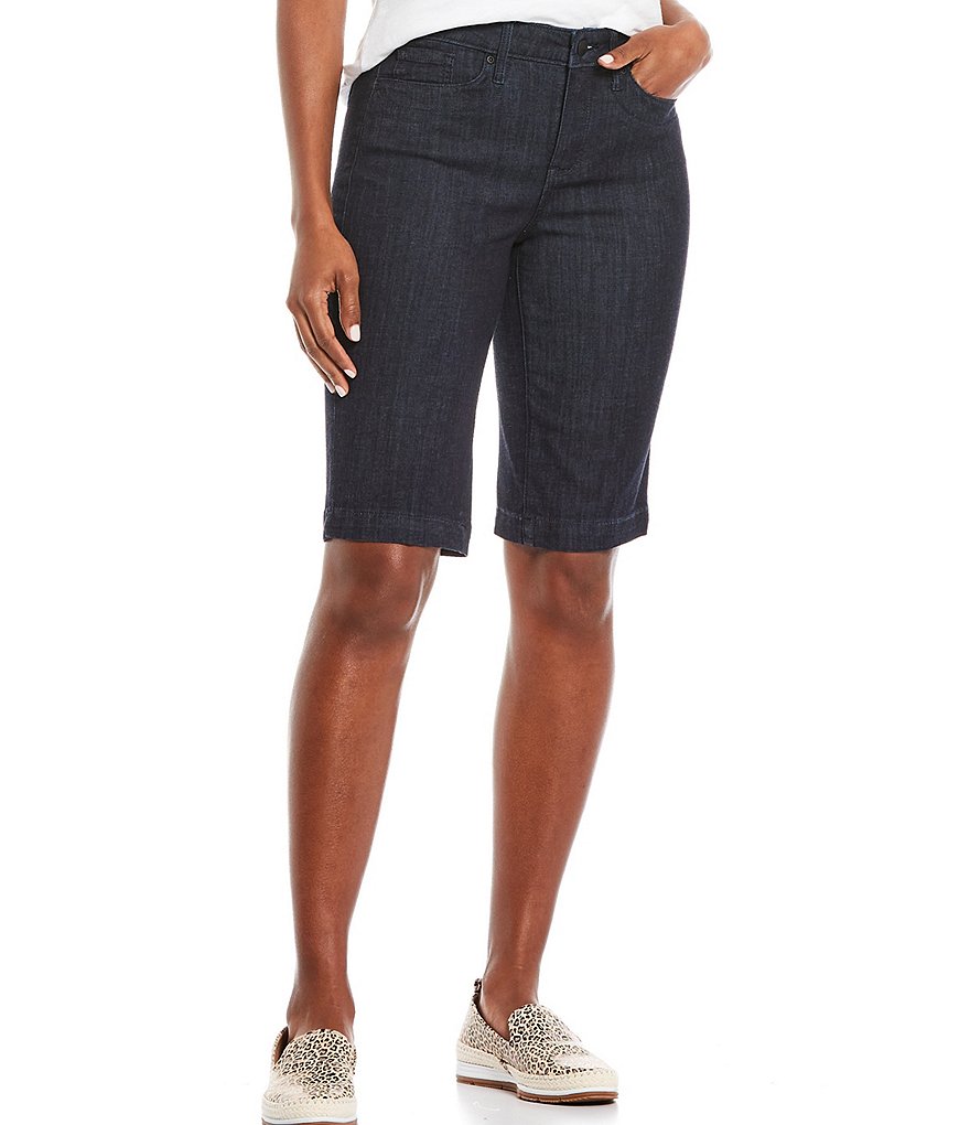 NYDJ Tailored 5-Pocket Mid Rise Bermuda Shorts