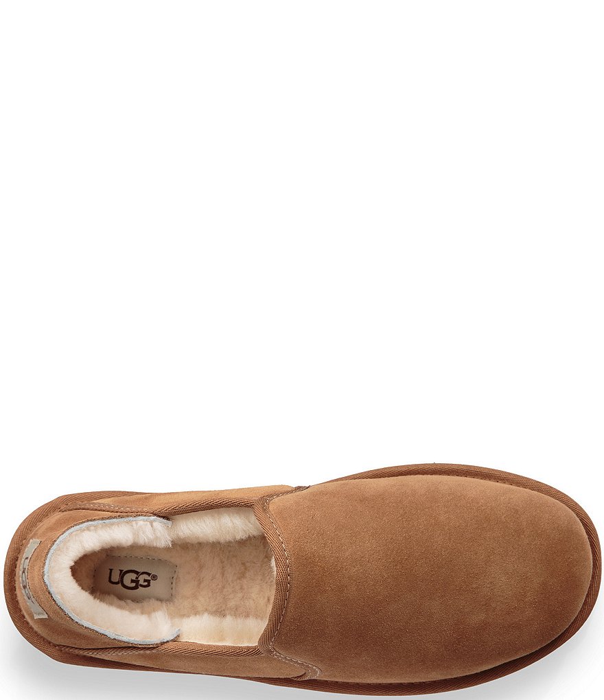 UGG&reg; Men's Scuff Logo Suede Slippers