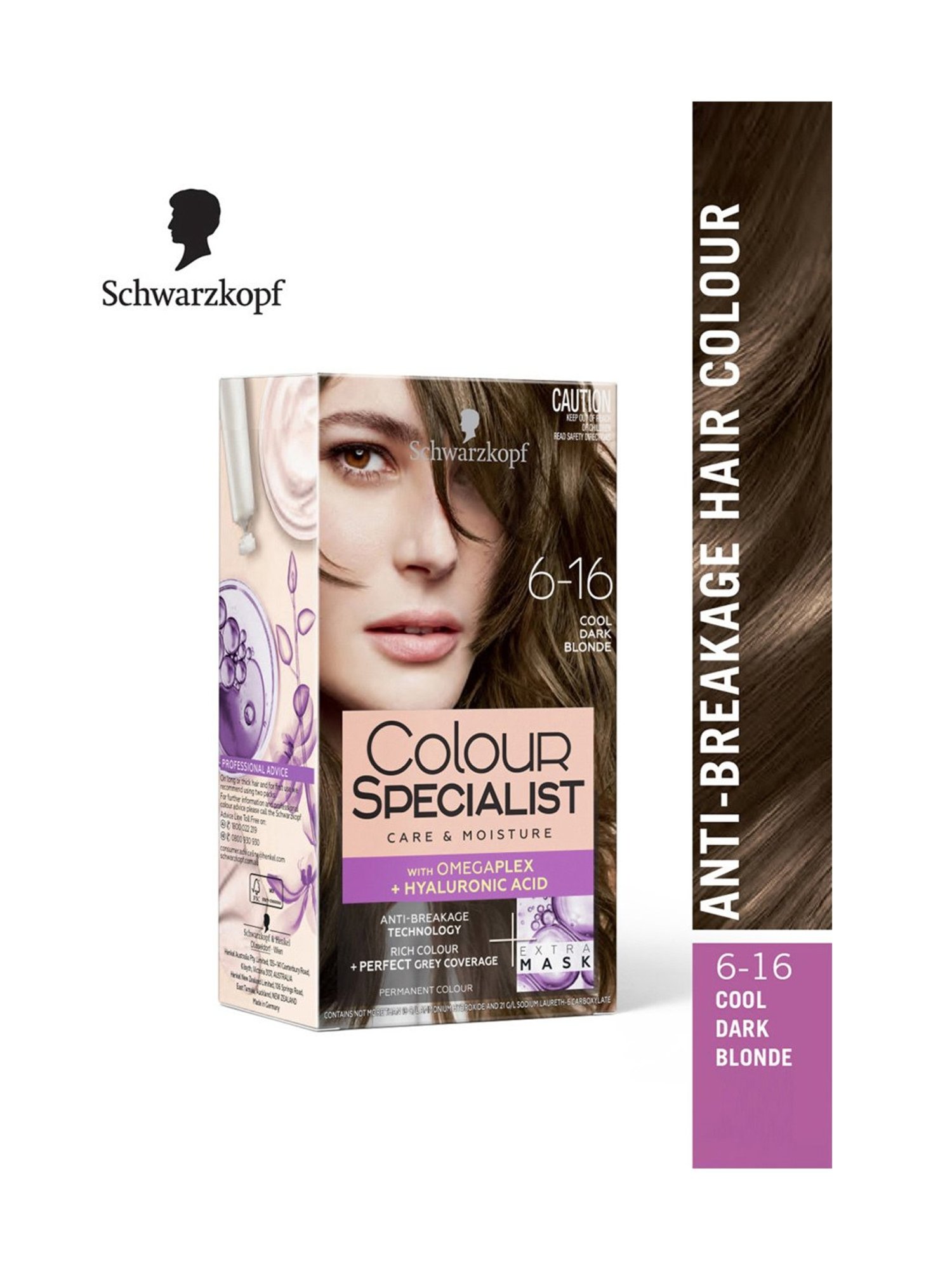 Schwarzkopf Colour Specialist Permanent Hair Colour 6-16 Cool Dark Blonde - 165 ml