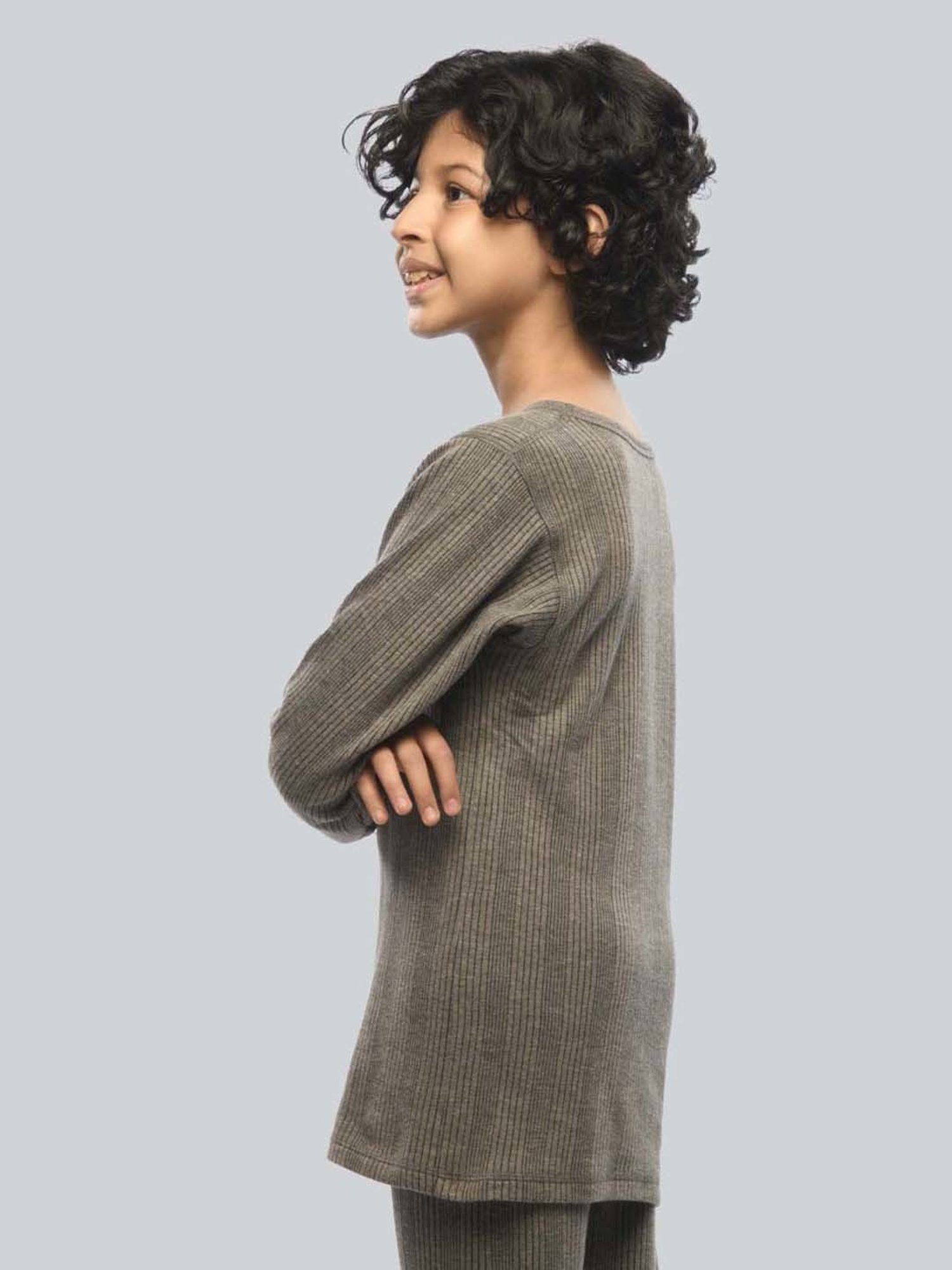 Tiny Bugs Kids Grey Cotton Thermal Set