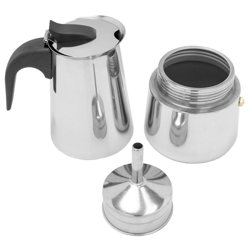 Bialetti 3 Cup Moka Stovetop Espresso Maker - Silver