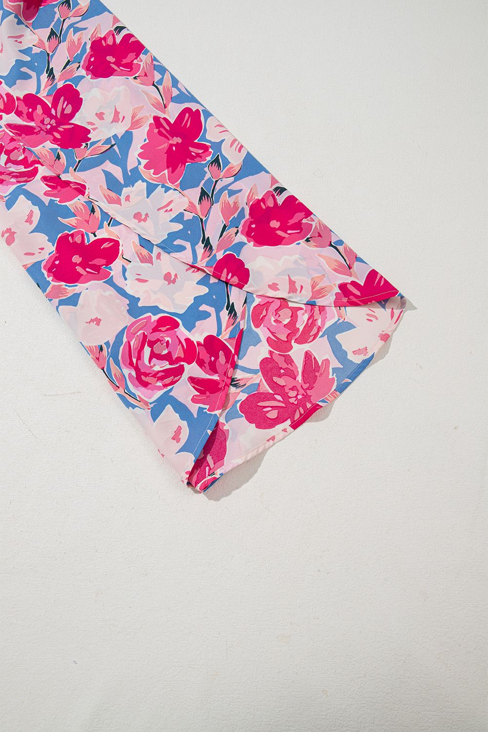 Gray Textured Wide Leg Overall with Pockets