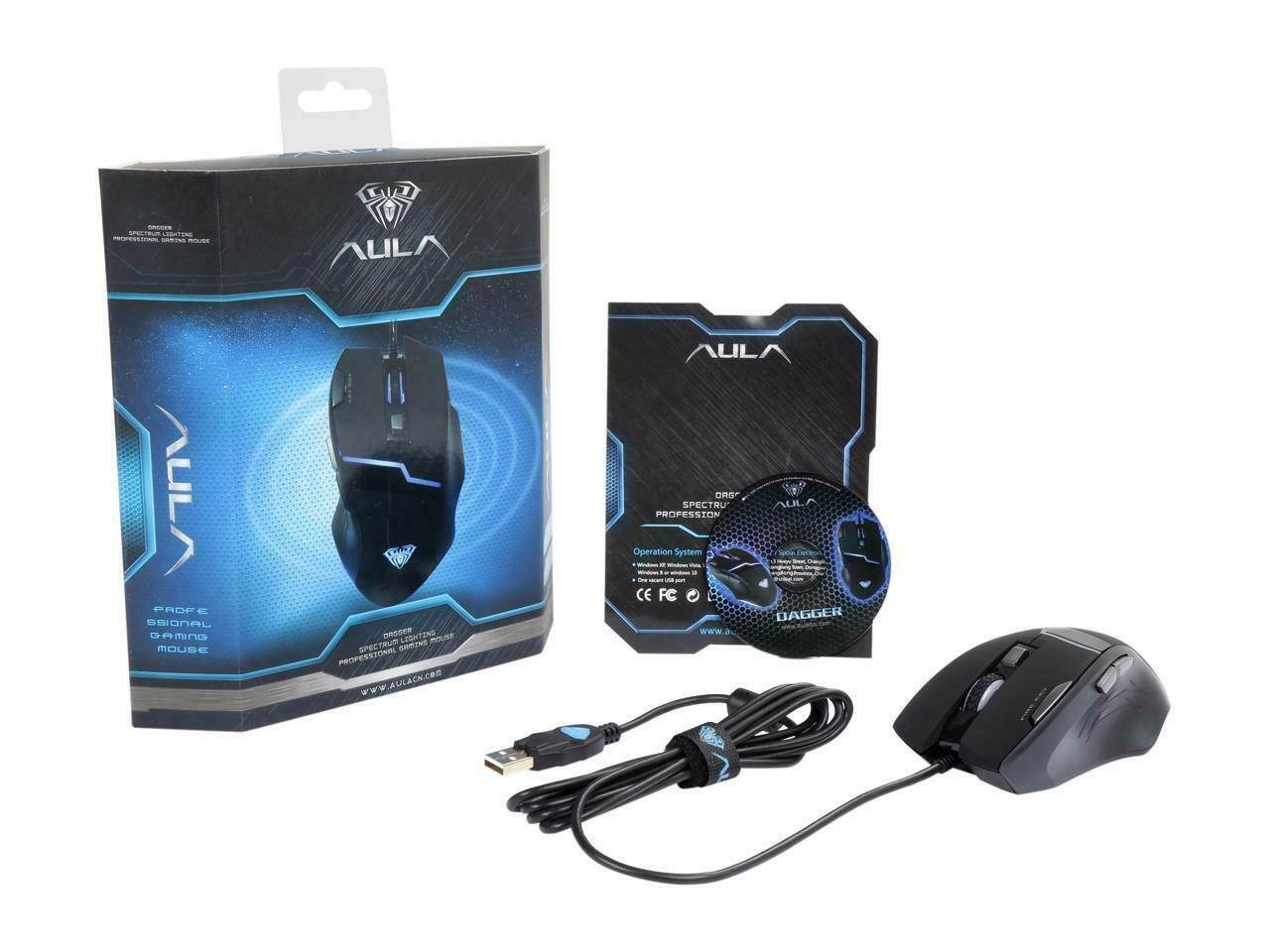 AULA SI-9008 7 Buttons USB Wired Optical Gaming Mouse