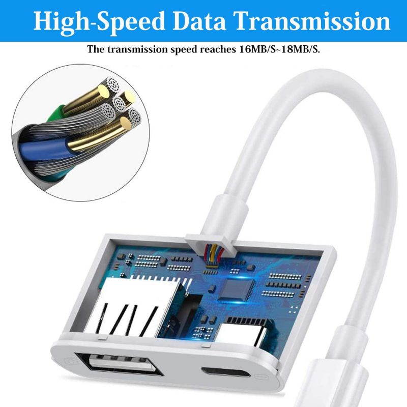 USB Camera Adapter USB 3.0 Male to Female OTG Data Sync Cable with Charging Port Compatible with Phone Pad Card Reader USB Flash Drive MouseKeyboardHubsMIDI Keyboard Controller