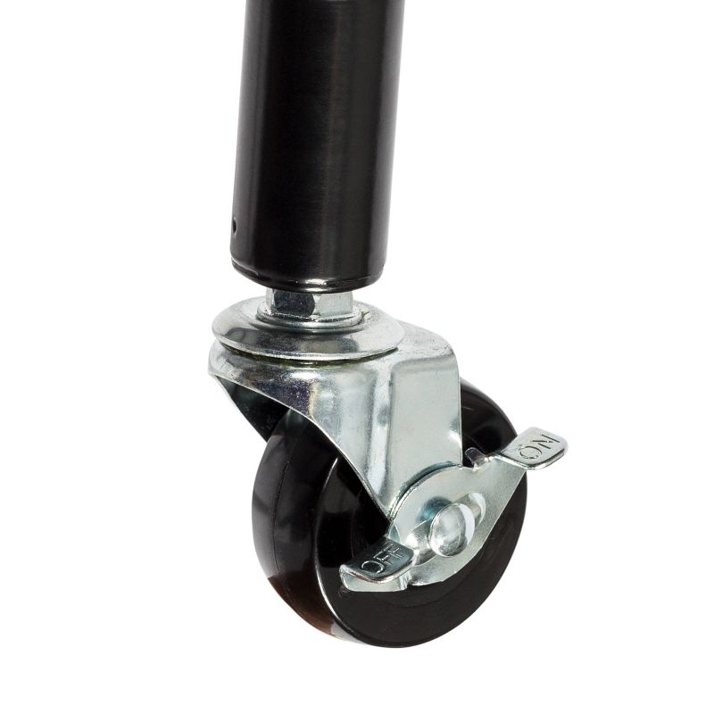 Homz Plastic 6 Clear Drawer Medium Home Storage Container Tower with 4 Large Drawers and 2 Small Drawers, Black Frame