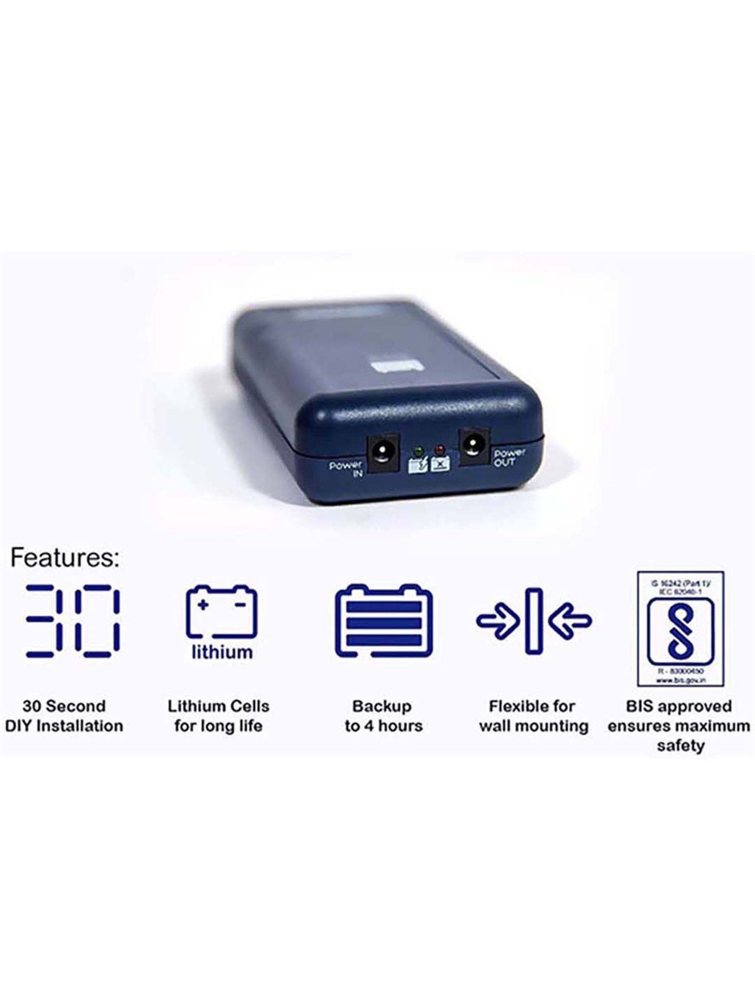 APC BVX1600LI-IN 1600W UPS (Black)