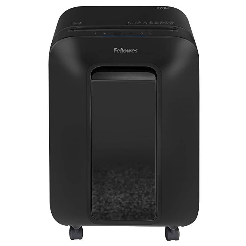 LX20M Powershred Micro Cut 12 Sheet Paper Shredder (Black)