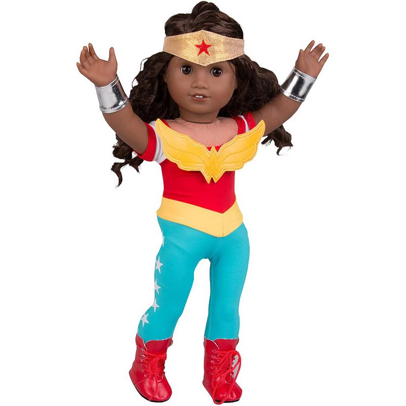 Dress Along Dolly Wonder Woman Inspired Outfit for American Girl Doll