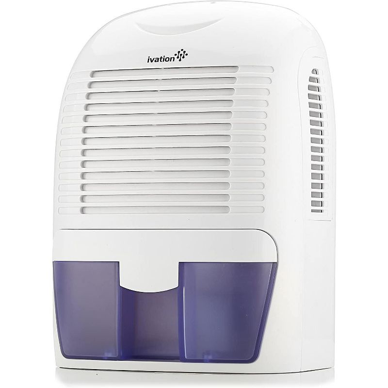 Ivation 1.25 Pint Mid-Size Thermo-Electric Dehumidifier For Spaces Up to 2,200 Cubic Feet