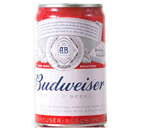 Budweiser Bluetooth Can Speaker- Wireless Audio Sound Stereo Beer Can, Bluetooth Budweiser Music Player (Budweiser Red)