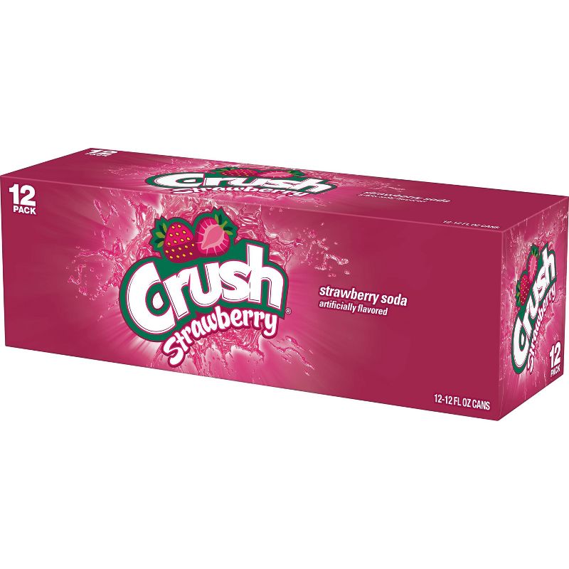 Crush Strawberry Soda - 12pk/12 fl oz Cans