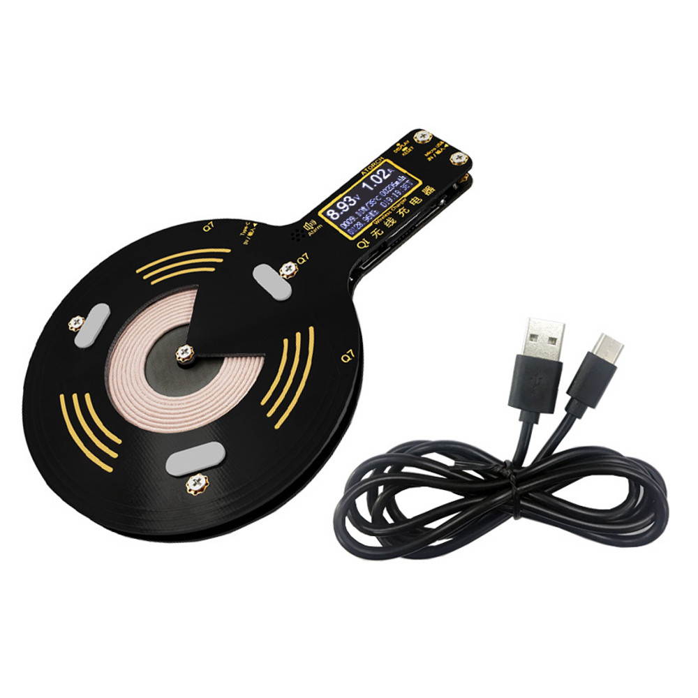 Qi QC2.0/3.0 Wireless 10W Fast Charger Mobile Phone Tester Voltmeter