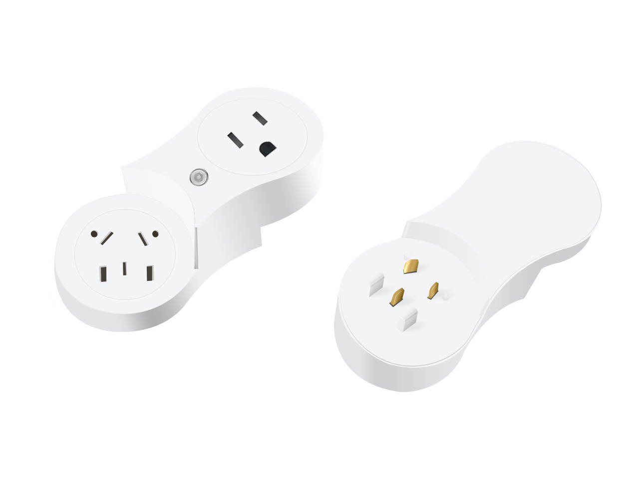 EDu Pivot Smart Power Strip Smart WIFI Sockets Module Removable for DIY ,Smart Power Strip No Hub Required for Extend Socket, Ordinary US Standard Module