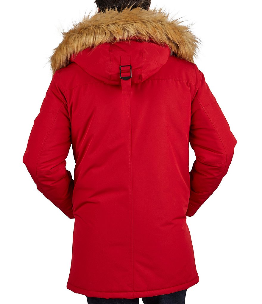 Cole Haan Hooded Down Zip Front Puffer Jacket