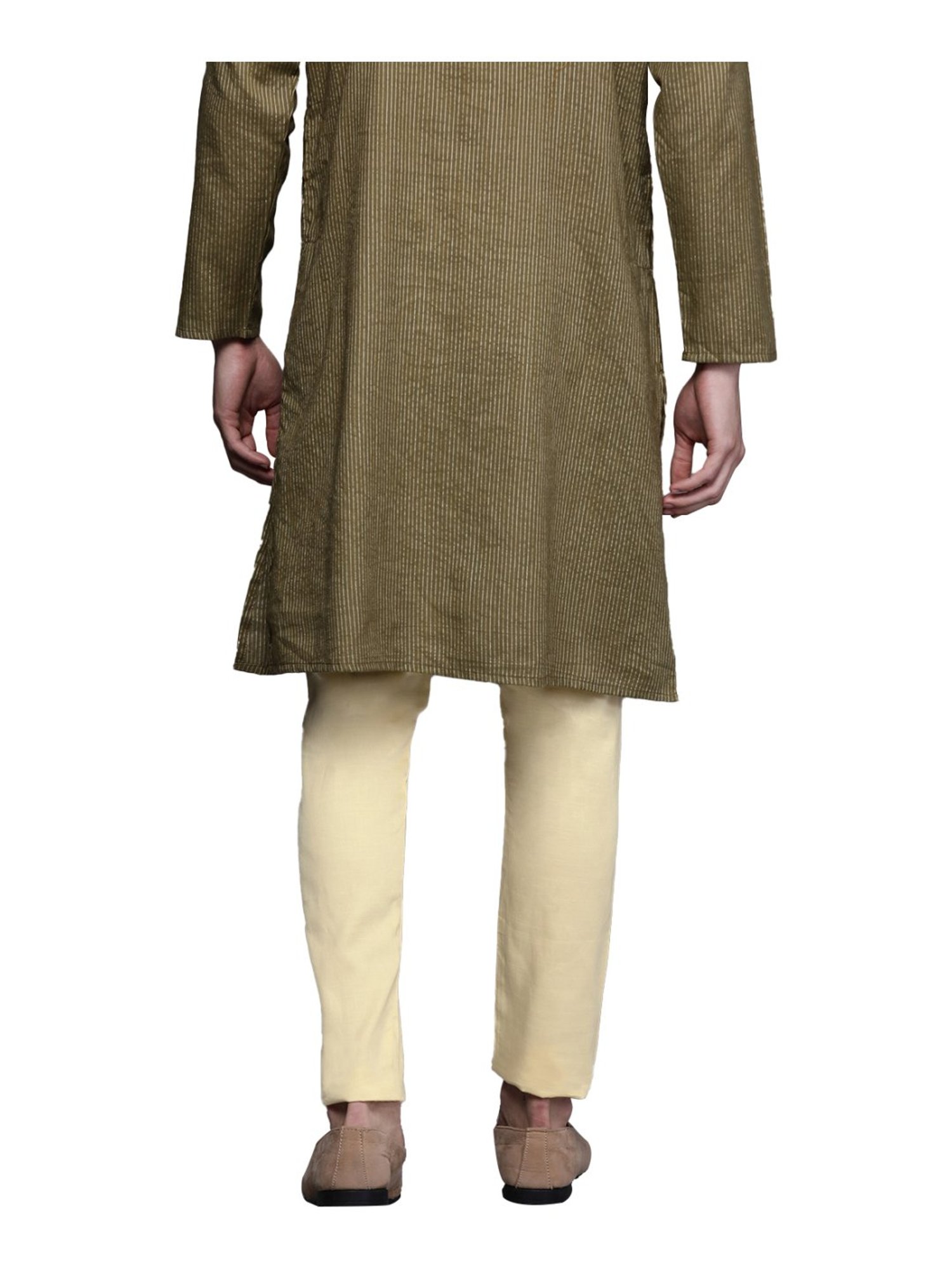 Ramraj ALAMEEN White Cotton Solid Dhotis