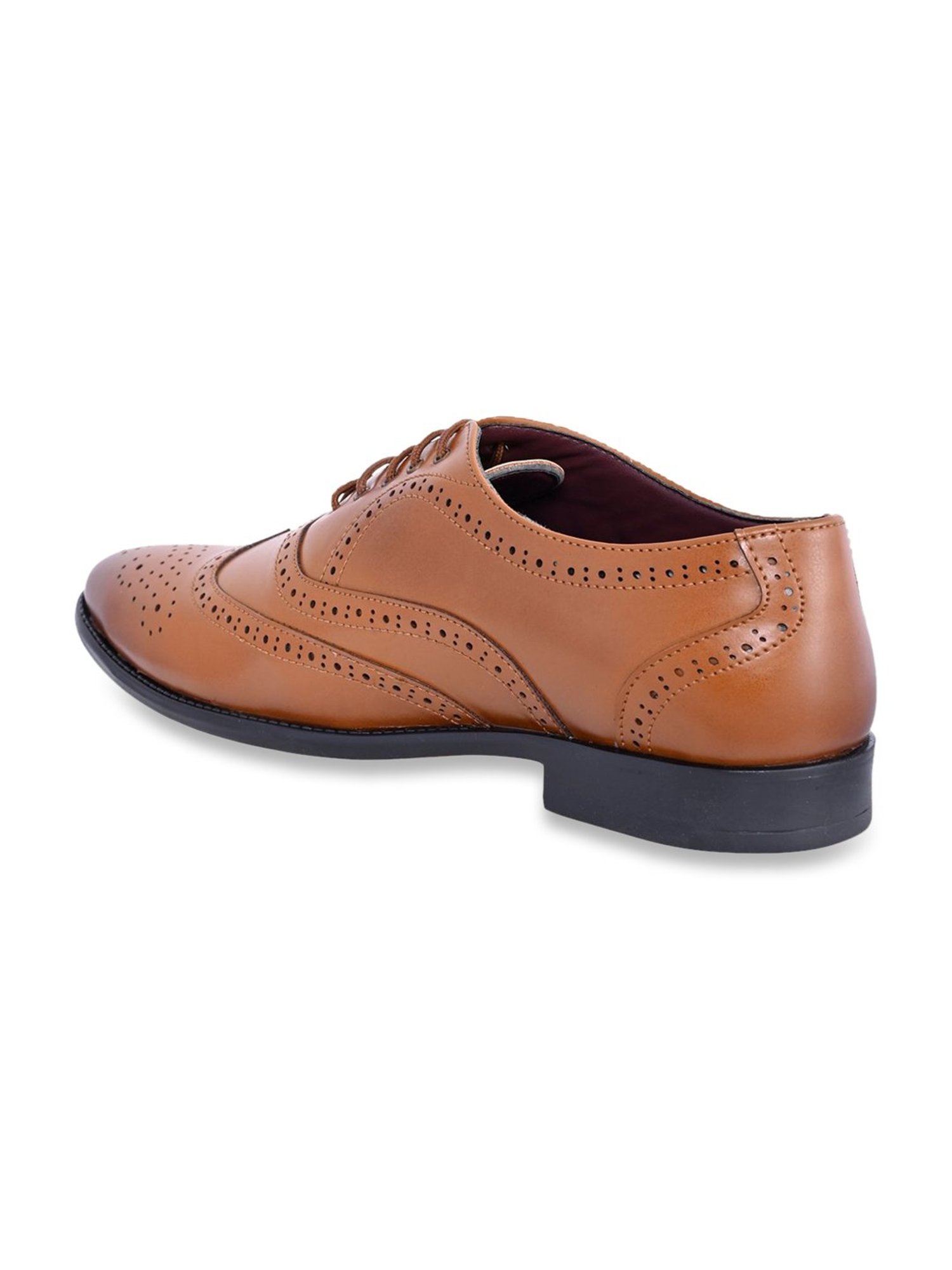 Carlton London Men's Tan Brogue Shoes