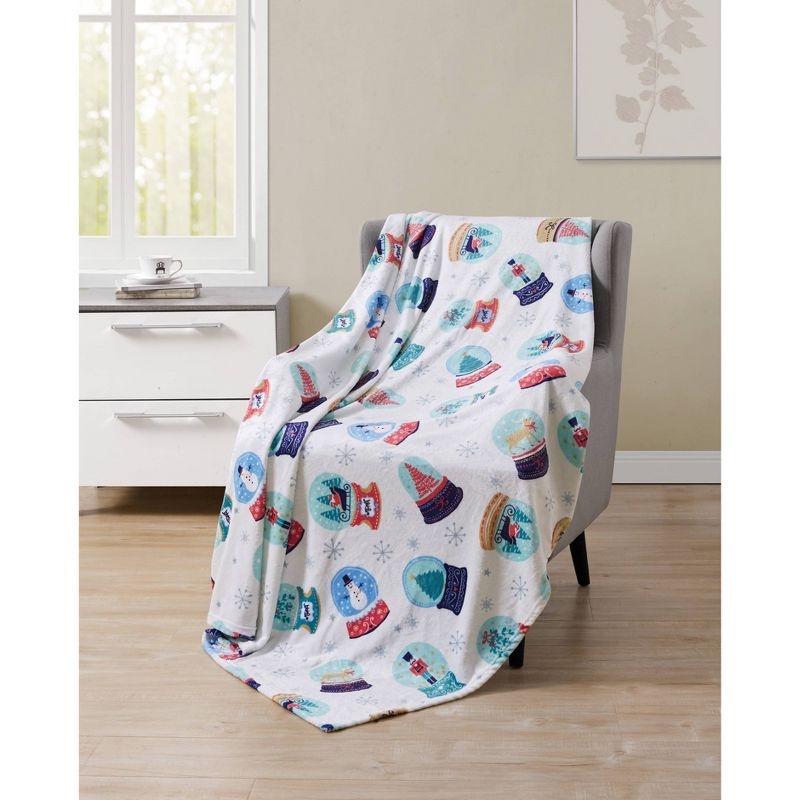 50"x60" Snow Globe Printed Throw Blanket Multi - VCNY