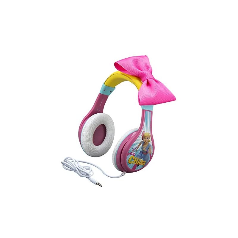 TS-140BP Headphones for Kids Toy Story 4 Bo Peep Adjustable Stereo Tangle-Free 3.5Mm Jack Wired Cord Over Ear Parental Volume Control School Home Travel