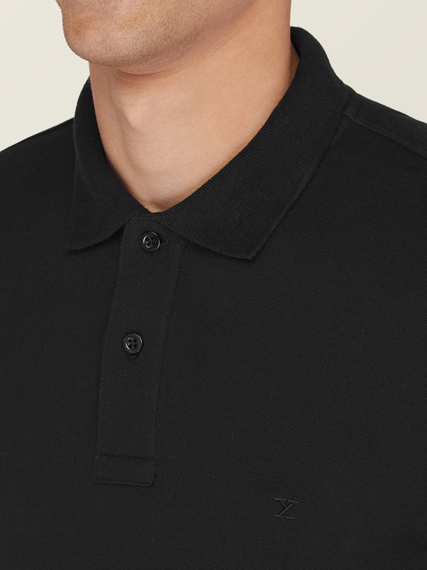 XYXX Black Polo T-Shirt